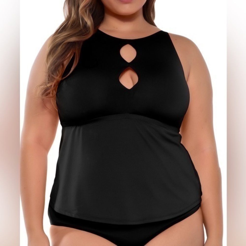 BECCA‎ ETC Color Code Black Tankini Plus Size